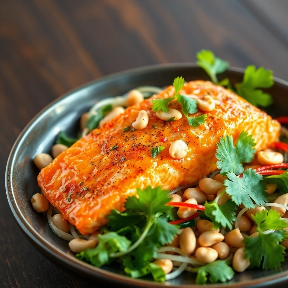 Thai-style salmon salad