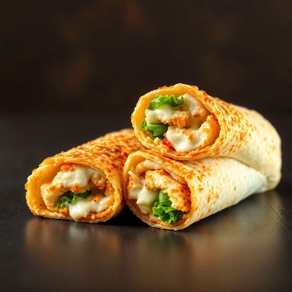 Ultimate Chicken Caesar Wraps