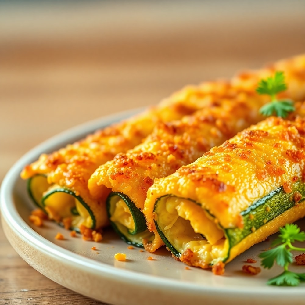 crispy zucchini roll ups