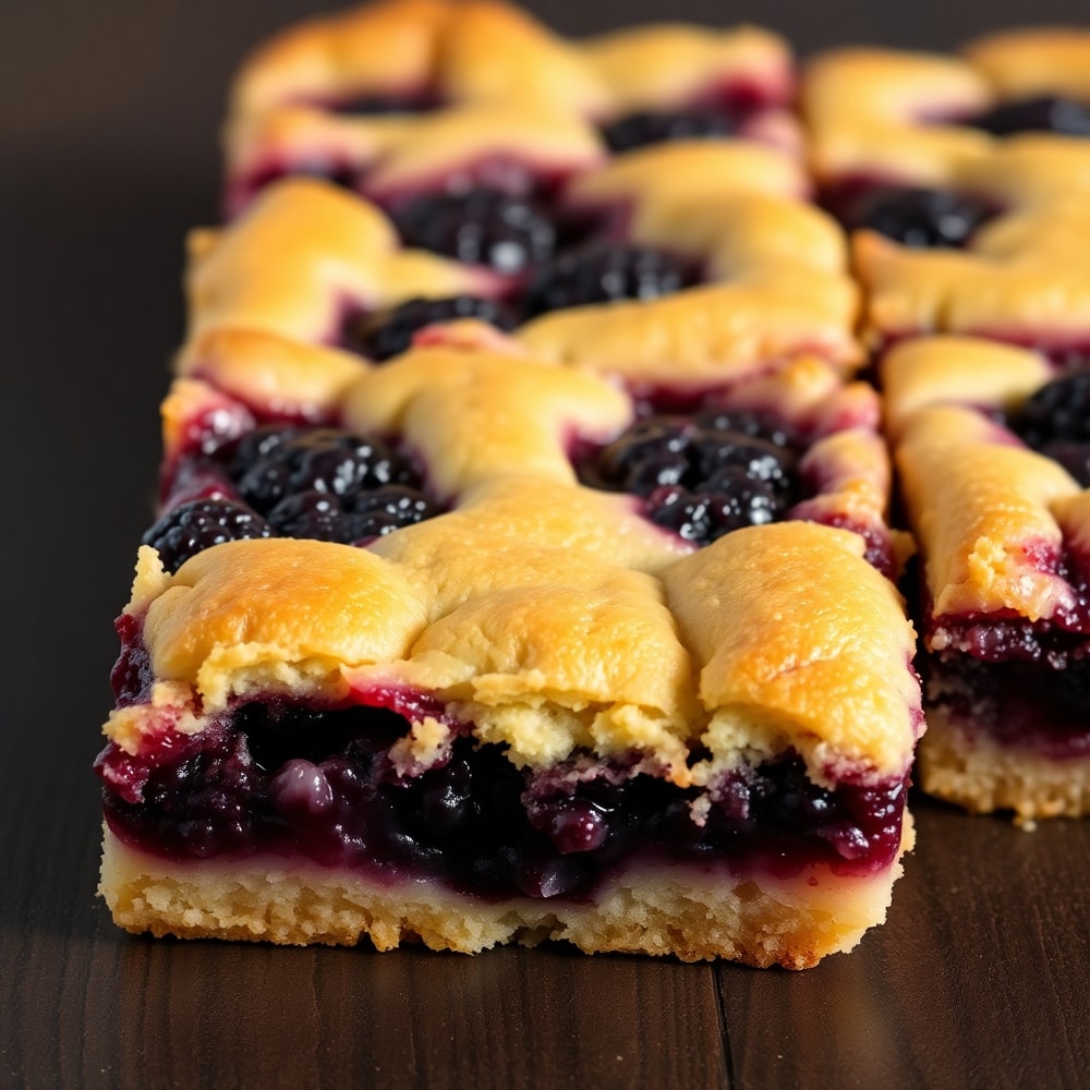 Easy Blackberry Cobbler Bars