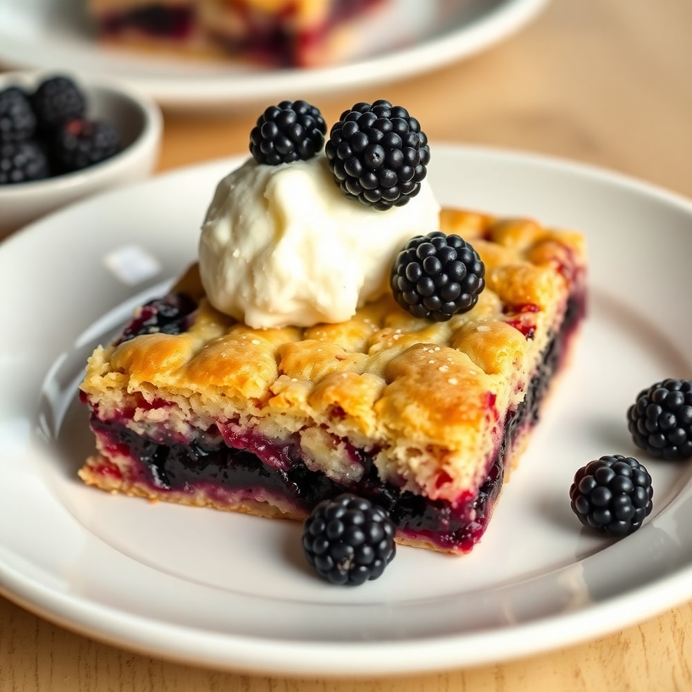 Easy Blackberry Cobbler Bars