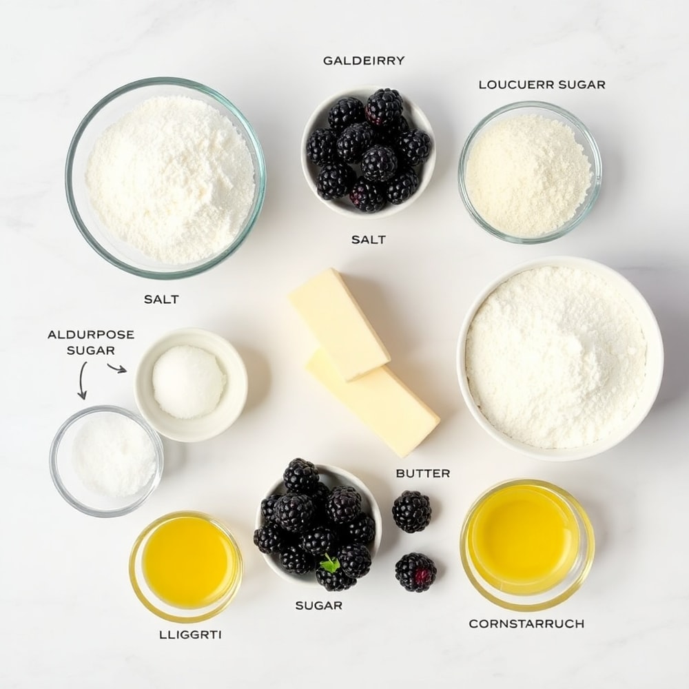 Blackberry Cobbler Bars Ingredients