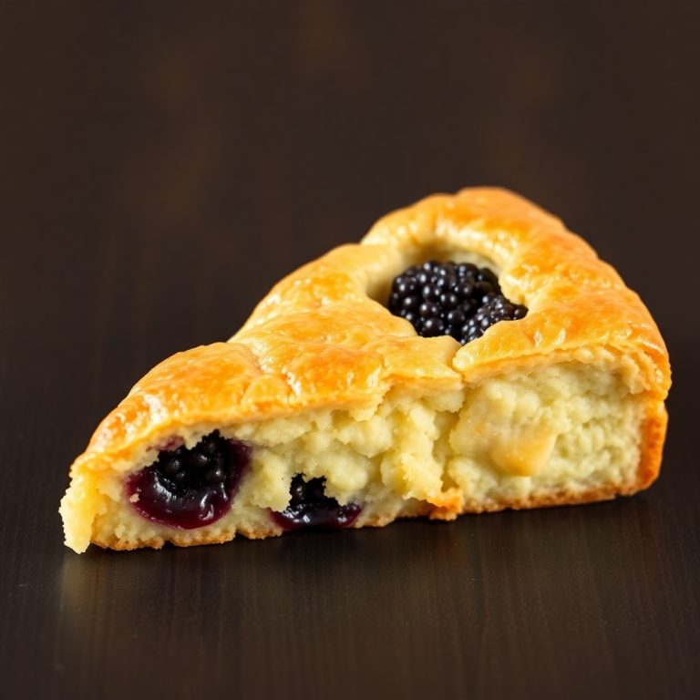 Easy Blackberry Shortbread Wedges