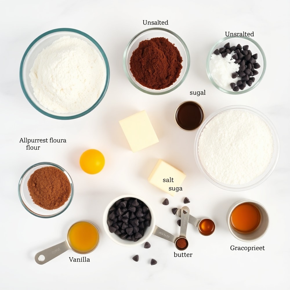 Chocolate Brownie Cookies Ingredients