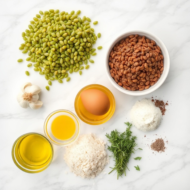Greek Lentil Meatballs Ingredients