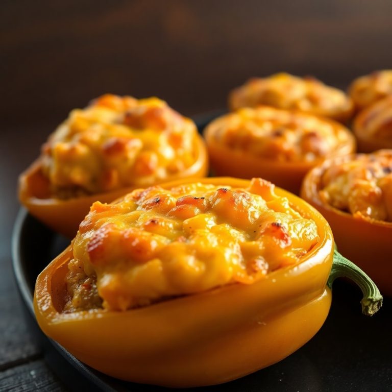 Easy High-Protein Stuffed Bell Peppers