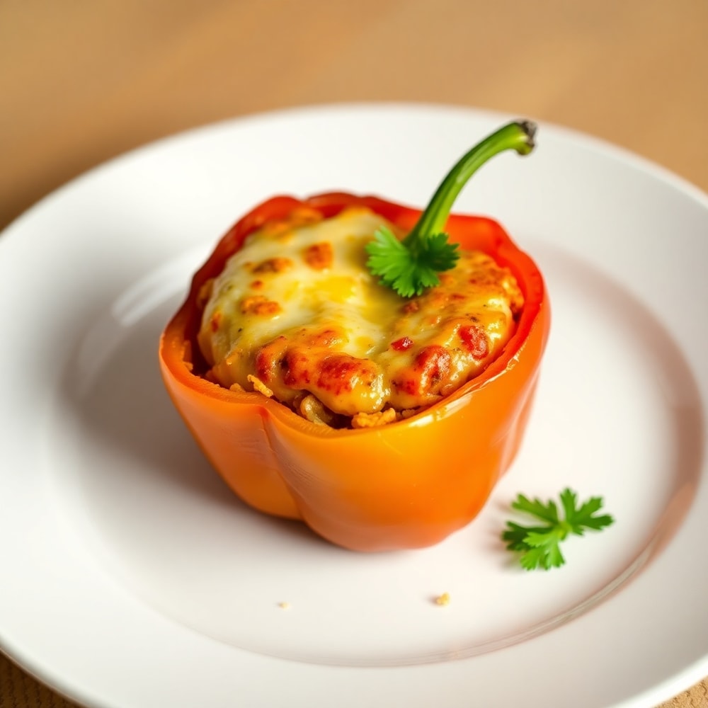 Easy High-Protein Stuffed Bell Peppers Ready to Serve