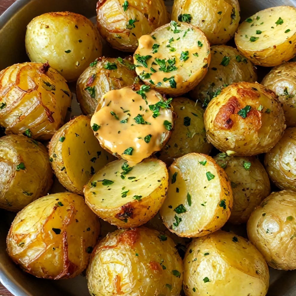 easy roasted potato salad