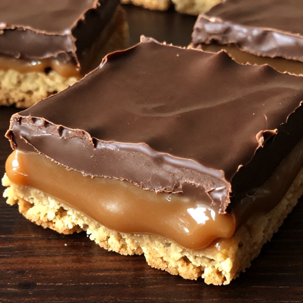 Easy Twix Cookie Bars