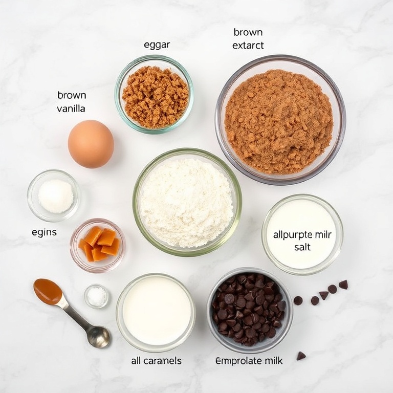 Twix Cookie Bars Ingredients