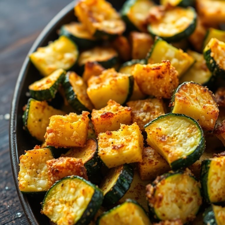 garlic parmesan roasted zucchini