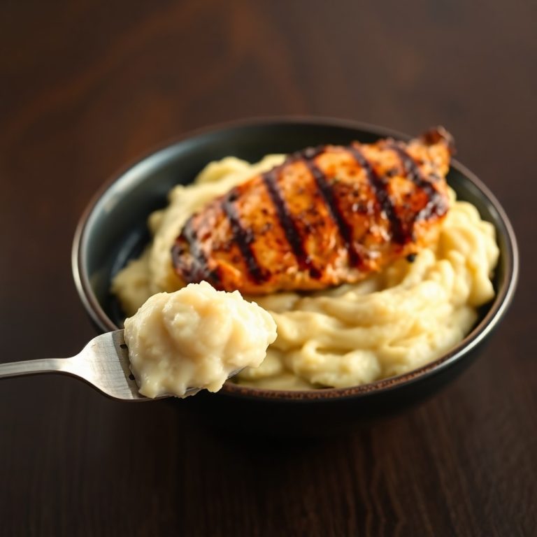 grilled chicken mashed potato bowls