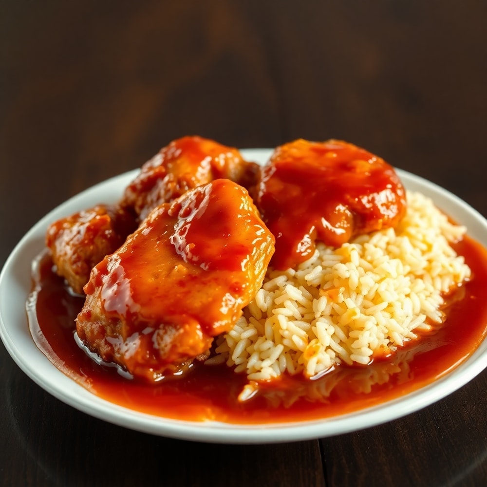 Honey BBQ Chicken and Rice