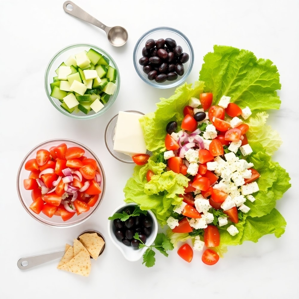 Mediterranean chopped salad ingredients