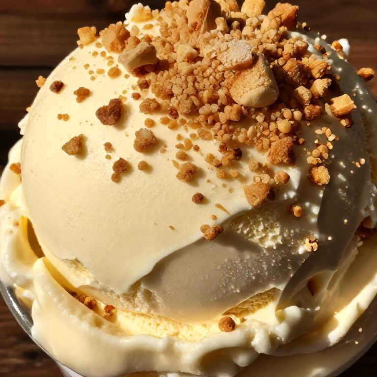 no churn crème brûlée ice cream
