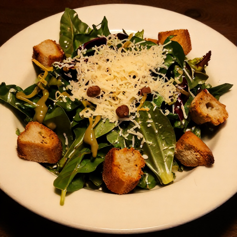 Olive Garden Salad served on a white plate