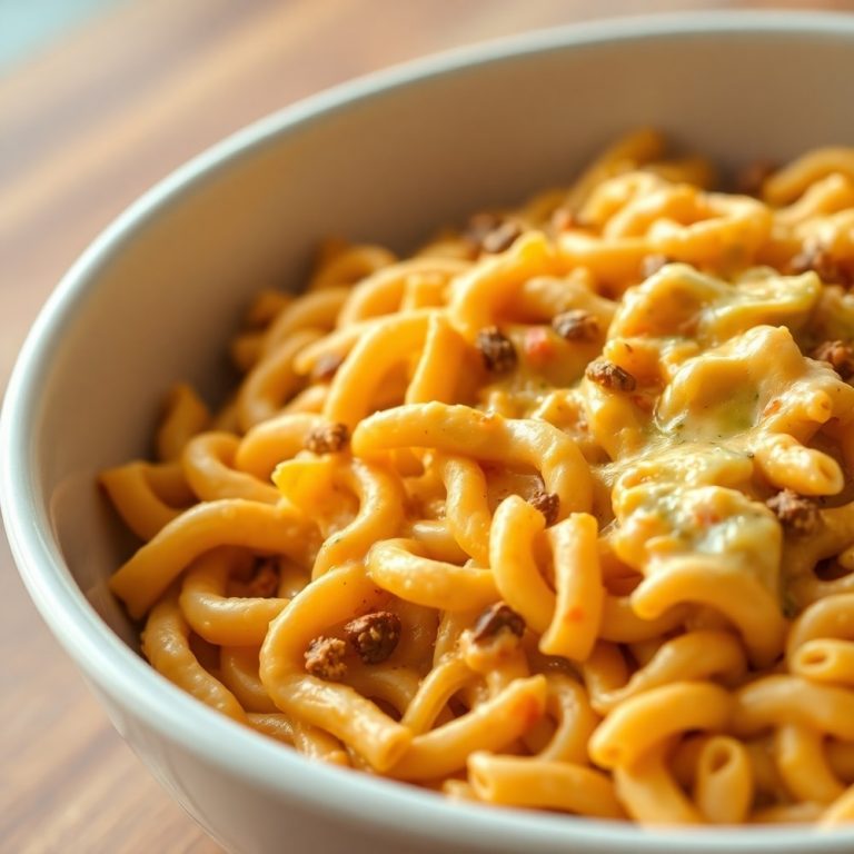 One Pot Cheesy Taco Pasta