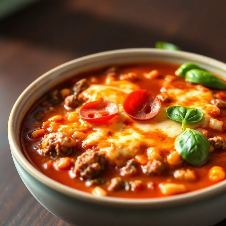 Paleo Pizza Soup
