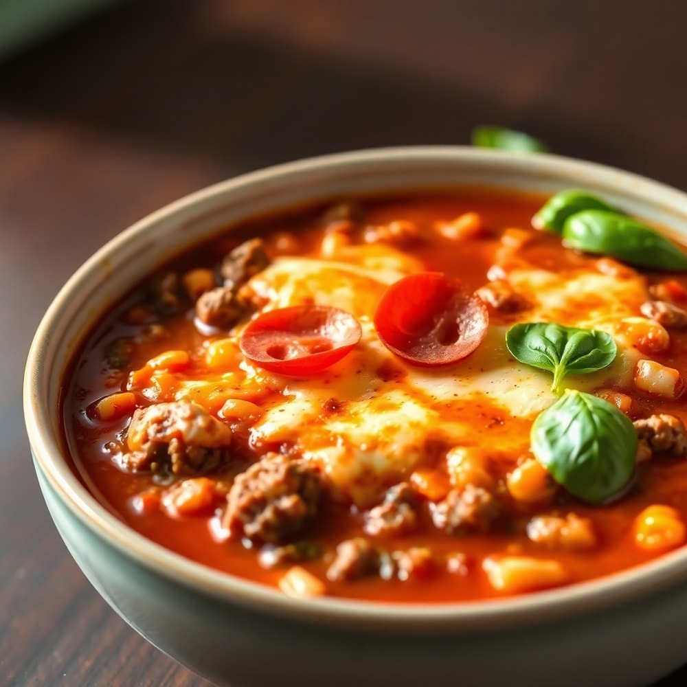 Paleo Pizza Soup