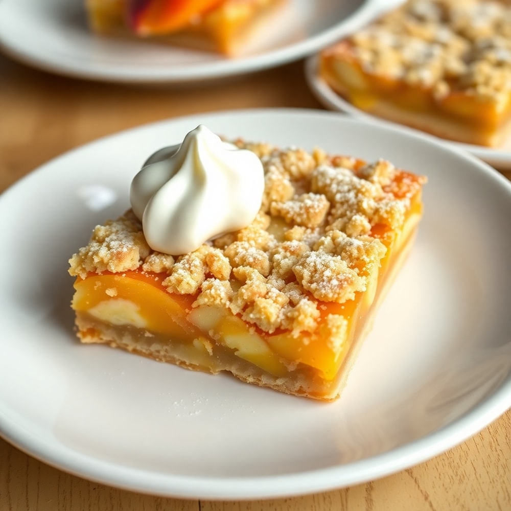 Peaches and Cream Crumble Bars Final