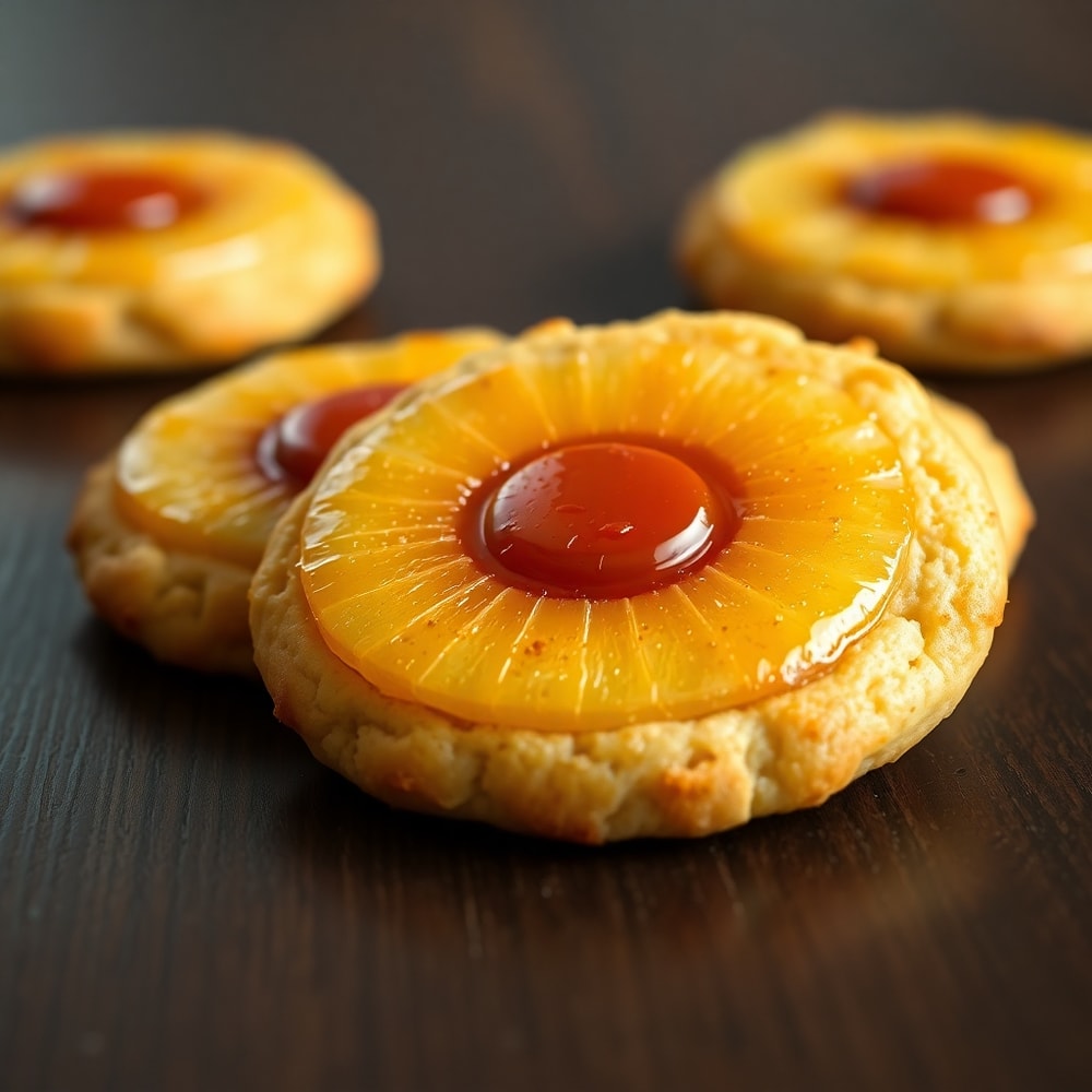 Pineapple Upside Down Sugar Cookies