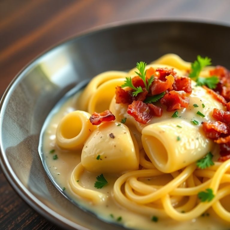 quick tortellini carbonara