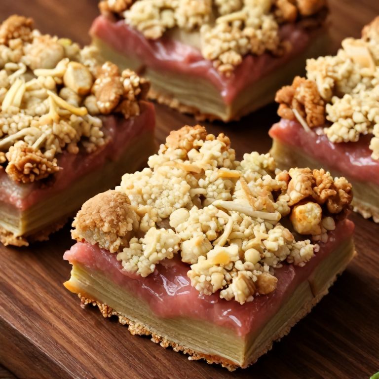 rhubarb crumble bars