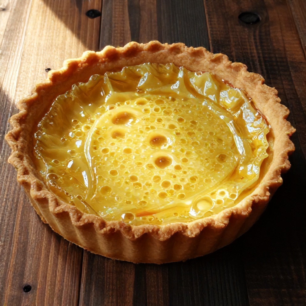 rhubarb custard tart