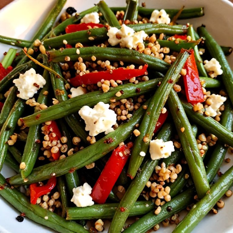 roasted green bean quinoa salad