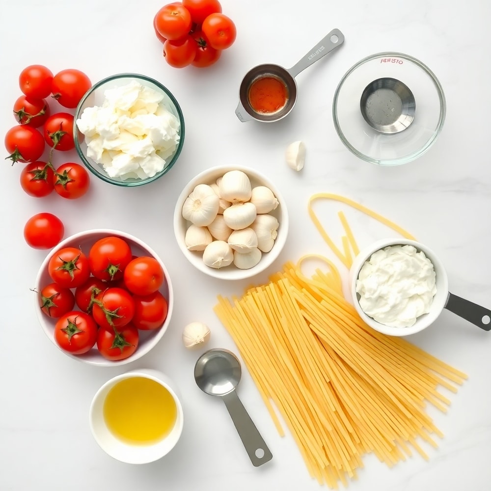 Roasted Tomato and Garlic Ricotta Pasta Ingredients