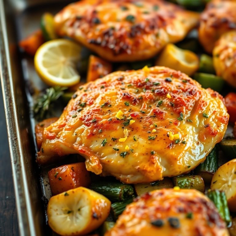 sheet pan lemon herb chicken