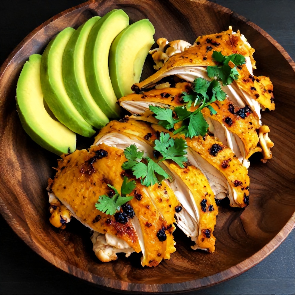 Plated Spicy Peruvian Churu Chicken Amarillo