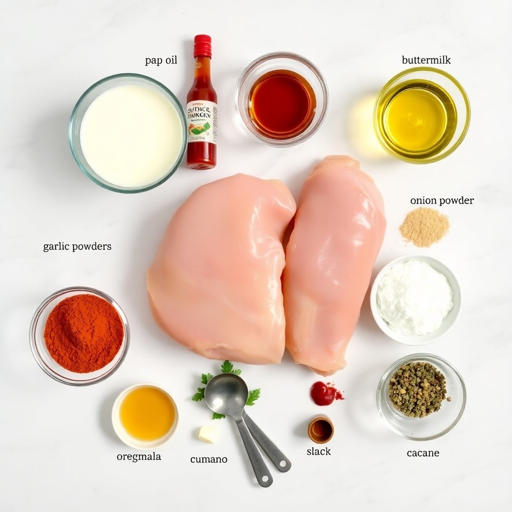 Raw Ingredients for Spicy Peruvian Churu Chicken Amarillo