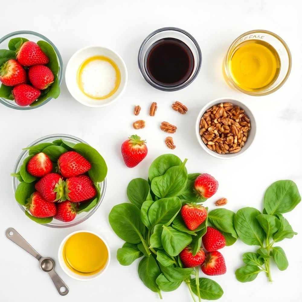 Spinach Strawberry Salad Ingredients