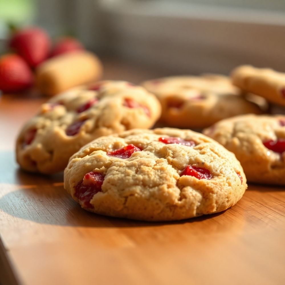 strawberry crunch cookies