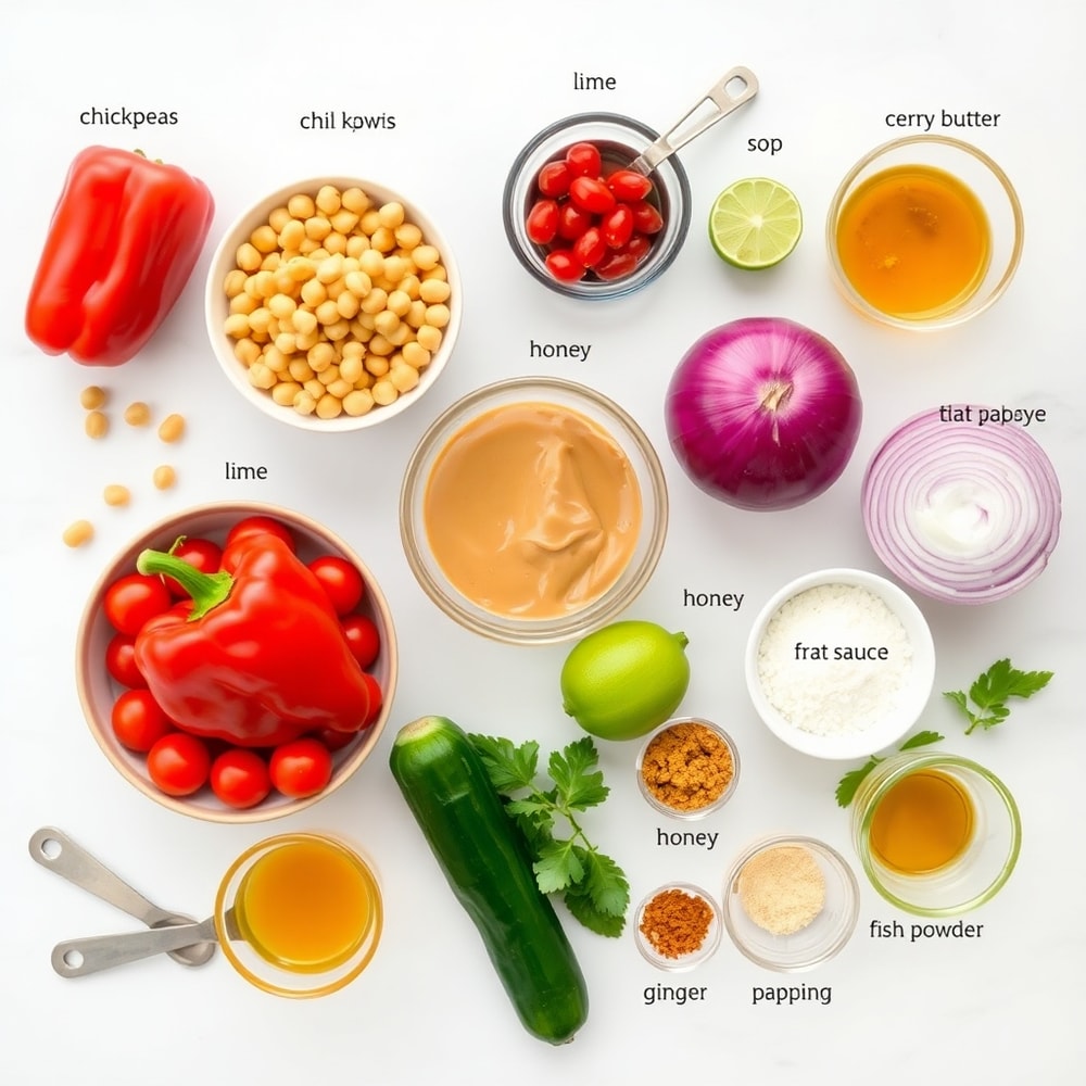 Thai Chickpea Salad Ingredients