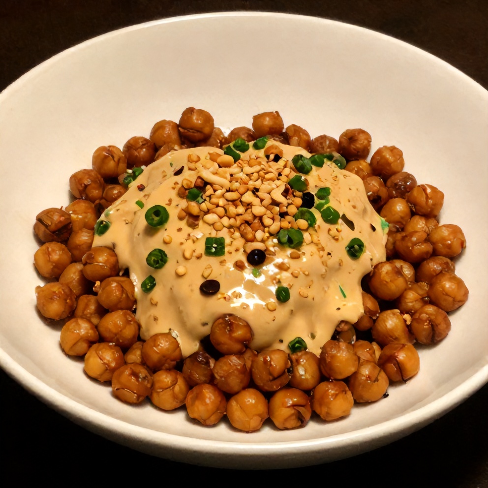 Crispy Thai Chickpea Salad with Peanut Dressing