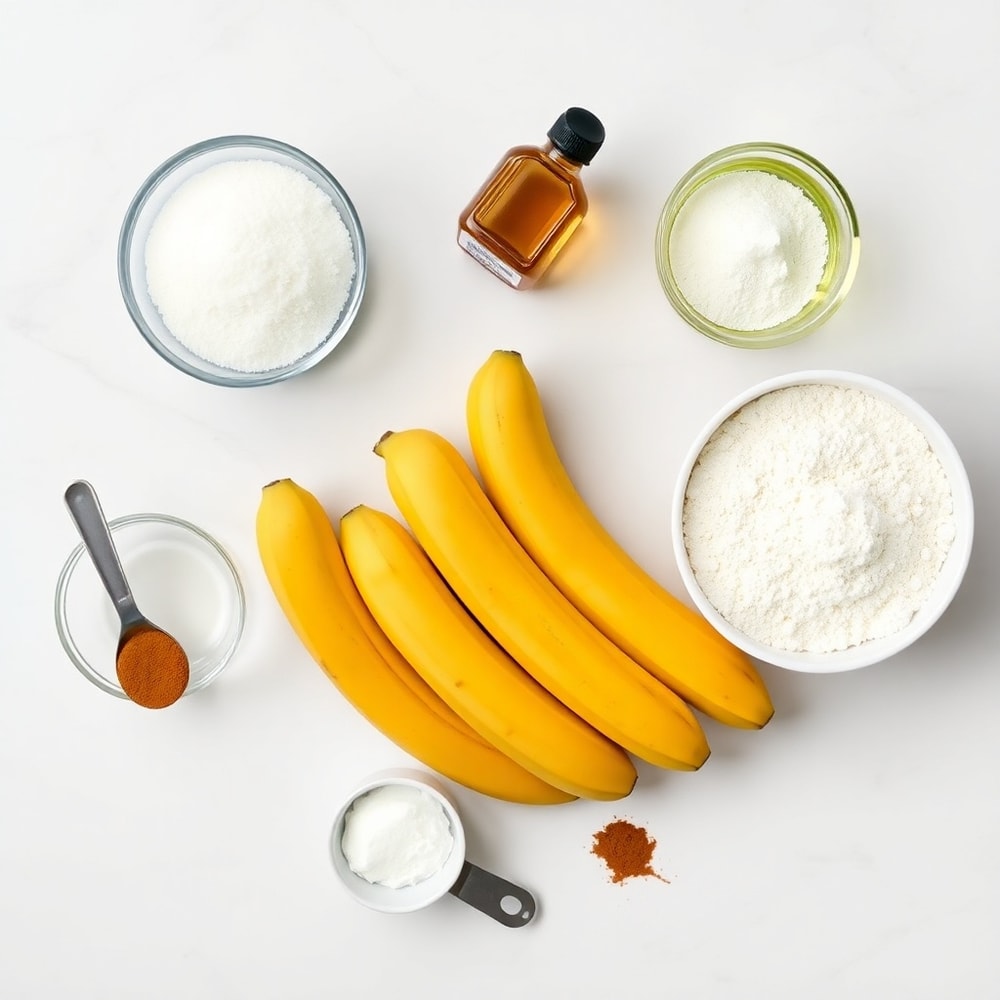 Vegan Gluten Free Banana Bread Ingredients